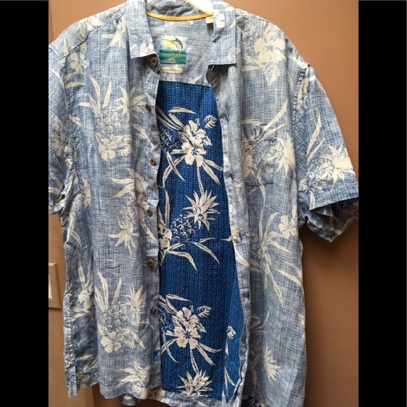 Men’s linen Tommy Bahama short sleeve shirt - Picture 3 of 4